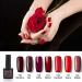 AQUAPURITY PHOERA UV Gel Nail Polish Soak off Color Gellish Base Top Tempered Matte Coat Long Lasting Varnish Manicure Art Polishes Non Smudge Formula 8ML (136 VAMPIRE) - Buy Online on GoSupps.com