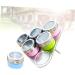 Zerodeko 6pcs Dispenser Container Seasoning Pots Steel Bottle Spice Cans Spice Jar Spice Box Visible 6.3*6.3CM As Shown - Buy Online on GoSupps.com