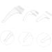 Shop Gleavi Glasses Accessories - 15 Anti-Cover Ear Brinles & Portable Holders | Transparent Pebble Gel Anti-Shedding Effect - Buy Online on GoSupps.com