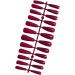 Dajidafu 1 Set French Tip Press on Nails Extra Long Artificial Glittery Toe Tips Adhesive Tabs Art Decals Gifts Decorations rosered - Buy Online on GoSupps.com
