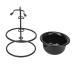 Men's Shaving Brush Holder - Dustproof Metal Holder & Portable Shaving Bowl for Men - Buy Online on GoSupps.com