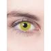 Contact lenses annual lenses - yellow motif lens with prescription (1 piece) - dioptria: -3.0 - ideal for Halloween carnival & motto party yellow -3.0 dioptria