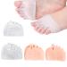 Medium -footed 6 pieces toe spreader Hallux valgus anti -slide forefoot pad breathable honeycomb forefoot bunion pads feet bunion pads toe correction helps to relieve the foot pressure (clear/skin/white) toe caps made of silicone