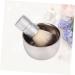 Men's Travel Shaving Set: 2nd Shaving Bowl & Brush Rustproof Steel 9.3x5cm - Perfect for Grooming On-the-Go - Buy Online on GoSupps.com