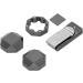 VGEBY Aluminum Cue Chalk Holder Clip - 3 Layers Octagon Billiard Pool Cue Chalk Box - Black | Universal Billiard Accessories - Buy Online on GoSupps.com