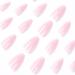JustOTRY 24 Pcs Short Gradient White French Press on False Nails with Nail Glue - Almond Stick on Nails for Women - Buy Online on GoSupps.com