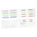 FOYTOKI Set of 4 Colorful Decorative Stickers for Makeup and Eyeliner for Parties and Celebrations