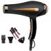 Salon Hair Dryer 2000W Travel Hair Dryer Professional Blow Dryer Negative Ionic Technology 2 Speed 3 Heat Setting AC Motor Lightweight Fast Dry Concentrator Low Noise for Salon and Home Use