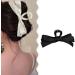 xbiez Cute Fairy Claw Clips Hairpin Y2K-Style Balletcore Headdress Bunches Accessories Bow Ribbon Cute Headdress Beige on black - Buy Online on GoSupps.com