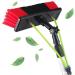 KOHARA Window Cleaning Pole 3-12M Photovoltaic Panel Cleaning Tool Multi-Purpose Water Spray Brush Extendable Cleaner for Trucks Windows Washing/12M Rod/30Cm Brush Head
