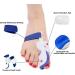 Buy LTLCLZ Toe Separator for Hallux Valgus - 2 Pack Bunion Corrector & Toe Correction Finger Separator - Buy Online on GoSupps.com