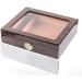 Portable Transparent Window Cedar Cigar Case Wood Travel Cigar Humidor Set with Humidifier Hygrometer Decorative Box - Buy Online on GoSupps.com