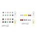 Silicone Pearls for Babies - Round Star Pearls Pacifier Clips Keychain & Toy Accessories - Buy Online on GoSupps.com