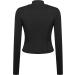 Gyabnw Women's Hooded Running Jacket - Breathable Crop Top for Gym & Fitness | Zipper Thumbhole XS Black - Buy Online on GoSupps.com