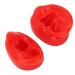 Buy Silicone Ear Model Pair Set | Fake Earmold Eardrum Display | Red Synthetic Ear for Headphones & Acupuncture - Buy Online on GoSupps.com