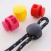 NODG 50 Pcs Assorted Colors Round Ball Cord Lock Toggle Stoppers for Drawstrings Bags - Plastic Lanyard Fastener Clips - Buy Online on GoSupps.com