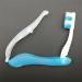 Folding Travel Toothbrush for Adults - Portable Disposable Soft Toothbrush for Travel Camping School & Business Trips (Light Blue - Buy Online on GoSupps.com