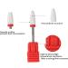 Ceramic Nail Drill Bits for Thick Nails - Round Flat Head Podiatry Burr for Manicure & Pedicure - Red - Buy Online on GoSupps.com