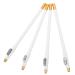 INOOMP Lot de 4 Set de Crayons de Barbier Blancs Multifonctions avec Taille-crayon Int gr Imperm ables et Pr cis Kit Maquillage Sourcils et Barbe pour Hommes Adapt pour Activit s