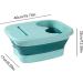 Foot Bath Spa Bowl for Home Use Foot Soak Basin for Relax Foot SPA Bath Tub Foot Soaking Bath Basin Foldable Foot Soaker Portable Feet Tub Soak Your Feet Green - Buy Online on GoSupps.com