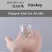 Kalolary Dappen Bowl Set - 2 Clear Glass Cups for Nail Art & Acrylic Liquid Styling Tool - Buy Online on GoSupps.com