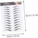 NOLITOY 3 Sheets Waterproof Eyebrow Stickers Eyebrow Shaping Stickers Fake Eyebrow Stickers Make up Cosmetic - Buy Online on GoSupps.com