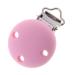 Konny Baby Schnullerkette Clip baby pacifier pacifier silicone round soft soft saliva towel clips toys pacifier breastfeeding accessories DIY tools light blue - rose pink