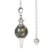 Copper Malachite Gemstone Dowsing 40mm Crystal Healing Chakra Reiki Point Pendulum
