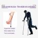 GagalU Forearm Crutches Adjustable Cane Forearm Crutches - Lightweight Arm Cuff Crutch - Adjustable Heavy Duty for Standard and Tall Adults - Comfortable on Wrist - Molded Non Skid Replaceable Rubb - Buy Online on GoSupps.com
