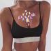 Blindery Mermaid Pink Face Gems Rhinestone Jewels Tattoo for Women/Girls - 2PCS - Buy Online on GoSupps.com