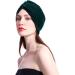 Dark Green Minkissy Velvet Bath Hair Towel Head Wrap | Decorative Makeup Headband Gift for Christmas - Buy Online on GoSupps.com