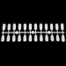 240 Oval Gel Nail Color Card - DIY Practice Nail Art Display | White Polish Tips - Buy Online on GoSupps.com