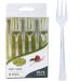 Lillian Tablesettings Mini Fork | Clear | Pack of 48 Plastic Serve-ware, 11 x 10 x 1 inches Forks