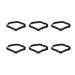 Lckiioy 6X Chest Belt Strap for Sports Wireless Frequency Heart Rate Monitor Black