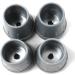 fiXte Heavy Duty Rubber Ferrule Tips with Metal Washer for 25mm Poles - Grey (Pack of 4) - Buy Online on GoSupps.com