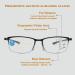 Zukky Anti-Blue Light Glasses for Men & Women Stylish Rectangular Semicircular Design for Computers & Reading Black Size 3.5x - Buy Online on GoSupps.com