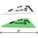 NAP Hellfire 2 Plastic Arrow Fletching Vanes - Pack of 36 (12 White/24 Green/12 Orange) for Bow Hunting Shooting Target - Buy Online on GoSupps.com