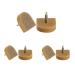 uxcell 6 Pcs Beige Plastic Shoes High Heel Tips 22mm x 21mm for Ladies
