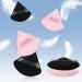 AXFEE 6 PCS Soft Triangle Makeup Powder Puffs - Pure Velour for Loose Powder, Mineral Powder, Body Powder - Black & Pink - Buy Online on GoSupps.com