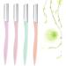 Housoutil 4 Sets Ladies Razor Eyebrow Shaper - Women's Facial Razors & Makeup Tool Kit for Perfect Eyebrows | Portable Beauty Essential - Buy Online on GoSupps.com