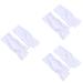 Healeved Manicure Glove 3 Pairs Uv Shield Glove Gel Manicure Gloves Cotton Glove Anti Uv Glove Chinese Wooden Pillow Nail Silicone Ear Display Half-Finger Gloves White Anti-uv Cotton Gloves
