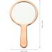 FOMIYES Hand Mirror - Rose Gold Glass Handheld Mirror for Makeup and Travel - 16x9cm - Buy Online on GoSupps.com