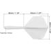 Patikil Integrated Dart Shaft & Flight - Lightweight Plastic, White Color - Buy Online on GoSupps.com