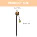 KALLORY 4pcs Wooden Hair Sticks - Vintage Chinese Flower Hair Chopstick Set for Women - Buy Online on GoSupps.com