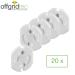 Offgridtec 20x Child Safety Socket Locks - Rotating Mechanism for Baby & Toddler Protection - White - Buy Online on GoSupps.com