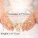 JWICOS Gold Tiara Crown for Women - Bridal Wedding & Prom Princess Tiara Crown - Elegant Floral Leaves Pearl Crown for Pageant & Halloween Costume - Buy Online on GoSupps.com