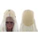 BGHJUE Blonde Lace Front Wig - 26-Inch Silk Straight Heat Resistant Synthetic Wig for Women - Glueless & Stylish - Buy Online on GoSupps.com