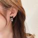 Earrings for Women Ladies Earrings Ladies Elegant Earrings Black Bowknot Square Pendant Earrings Christmas Party Banquet Earrings Jewelry Fashion Earrings Earrings for Women - Buy Online on GoSupps.com