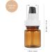 Housoutil 60ml Refillable Pump Spray & Lotion Bottle - Brown Cosmetic Container for Perfume & Essence - Travel-Friendly International Shipping - Buy Online on GoSupps.com