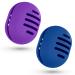 Fauxomor make-up sponge holder 2 pieces breathable silicone beauty blender travel bag for all sizes of make-up sponge sustainable portable cosmetic tool blue+purple 1 piece (2-pack) C-blue+purple